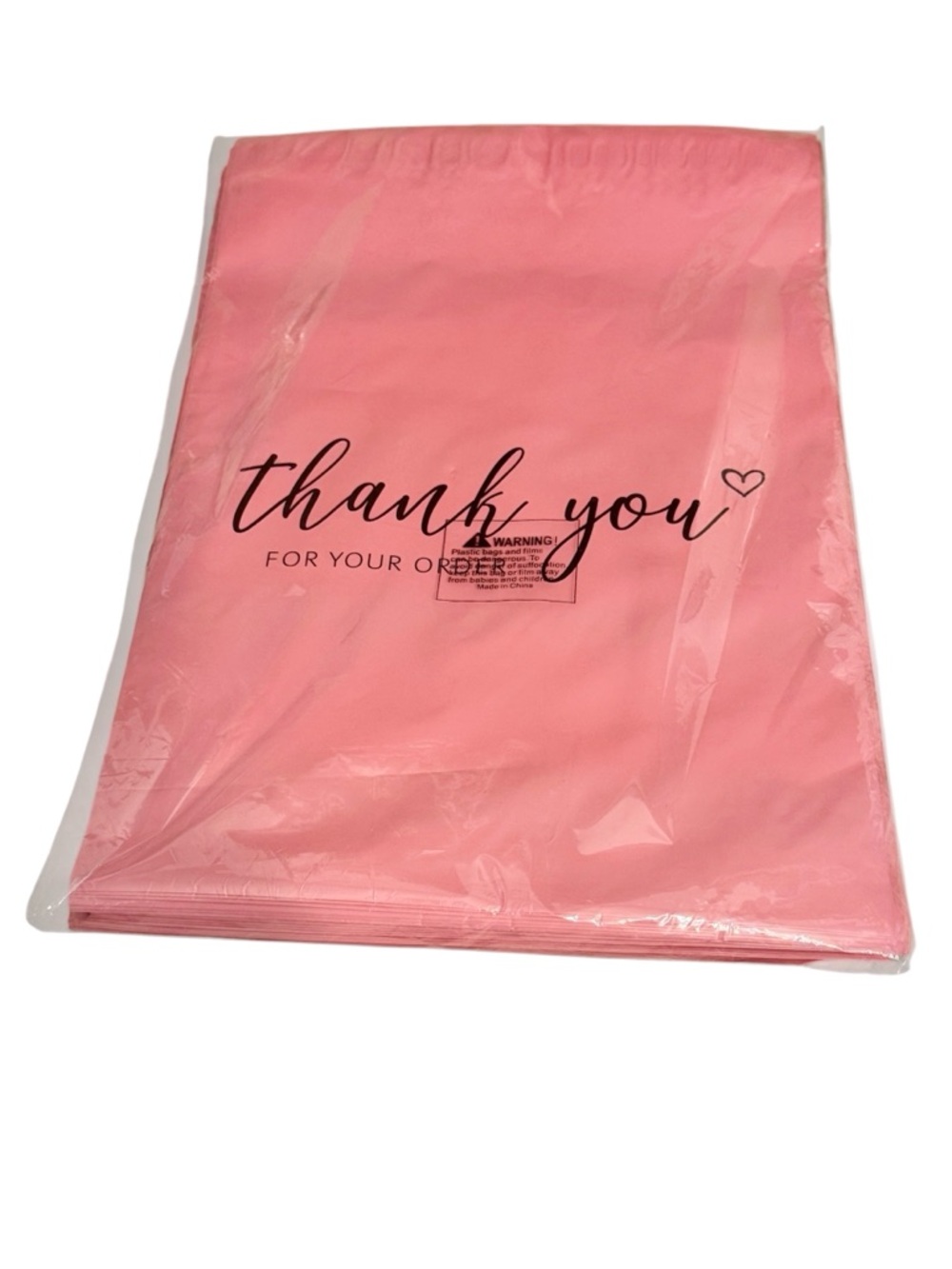 NEW Pink "Thank You" 10 x 13 Poly Mailer Bags - 20 Pack